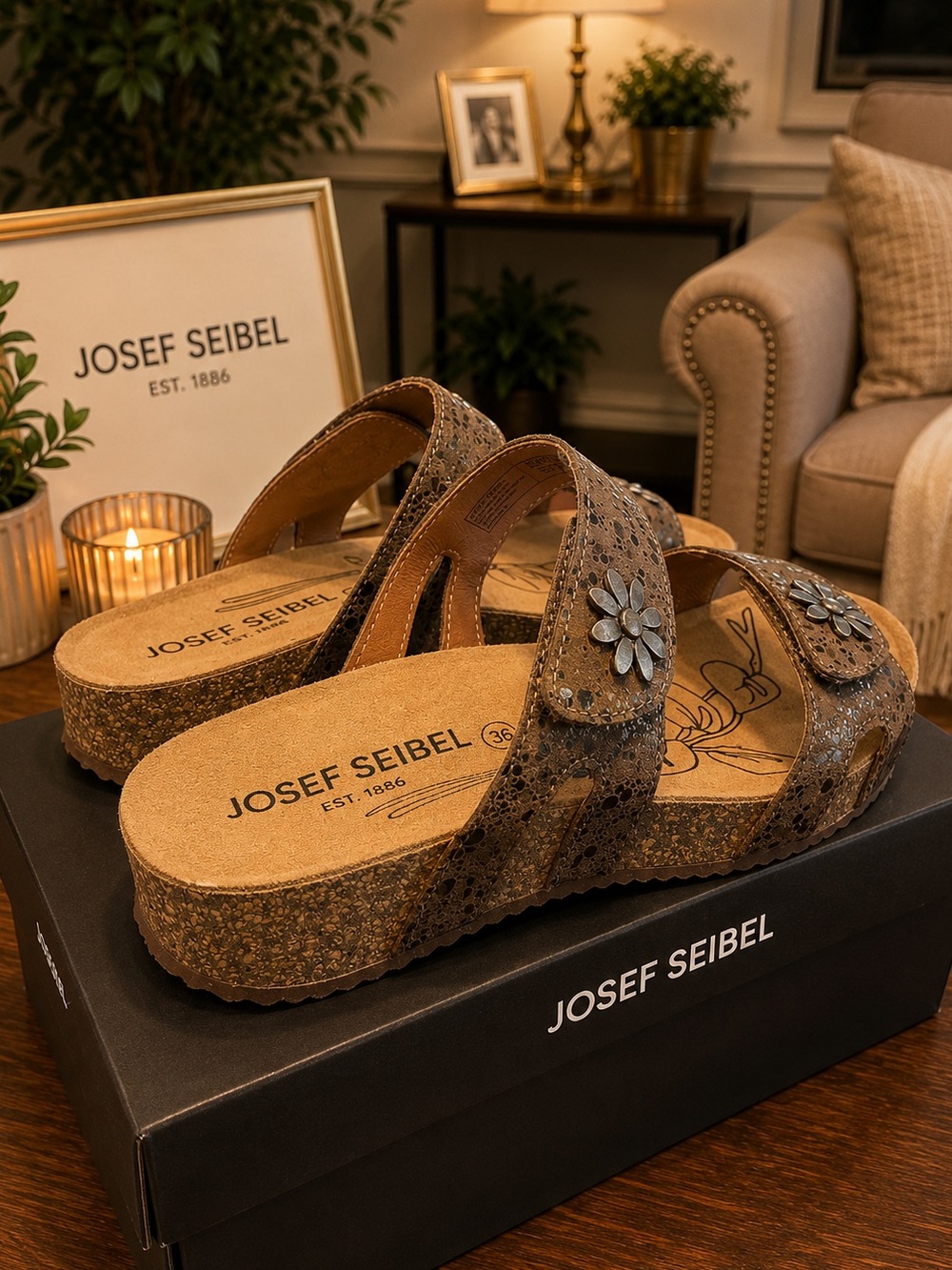 Josef Seibel Tonga 04 Sandals EU 36 / US 5.5–6 NIB Women’s - Picture 2 of 3
